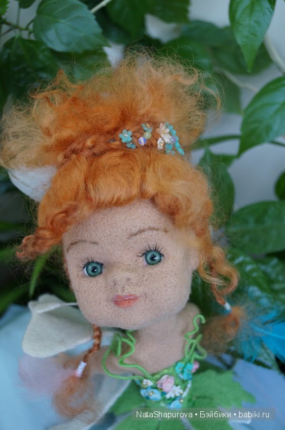Нимфа горного ручья. Кукла из шерсти (фото 4)