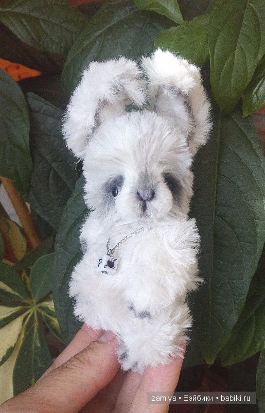 Пуппи - мой ладошечный зайчонок, авторская игрушка ручной работы