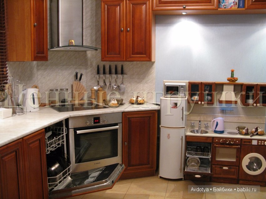 Кухни - игрушки — Мебель для кукол и домиков: фото