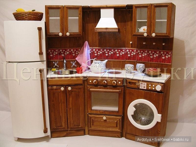 Кухни - игрушки — Мебель для кукол и домиков: фото