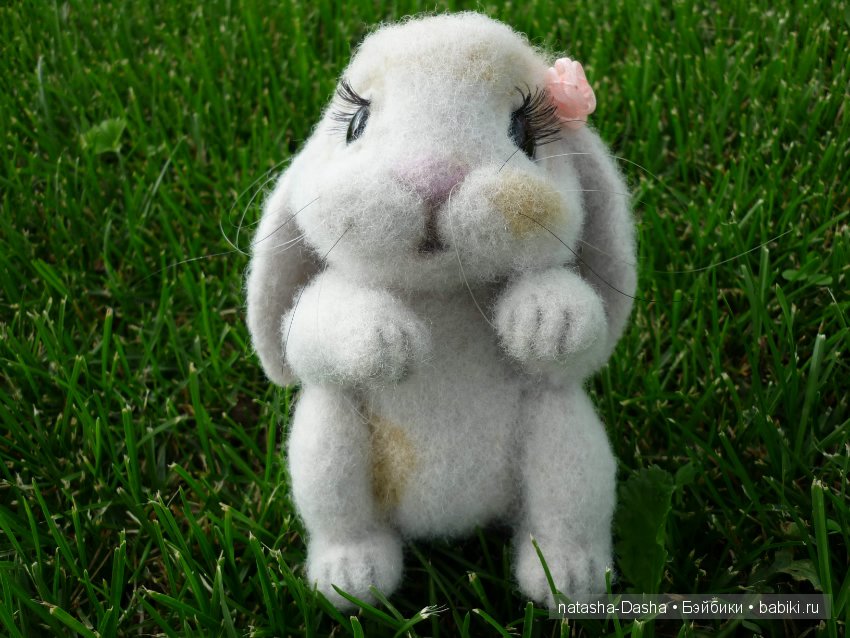 Заинька Стешенька. Валяние из шерсти (фото 4)