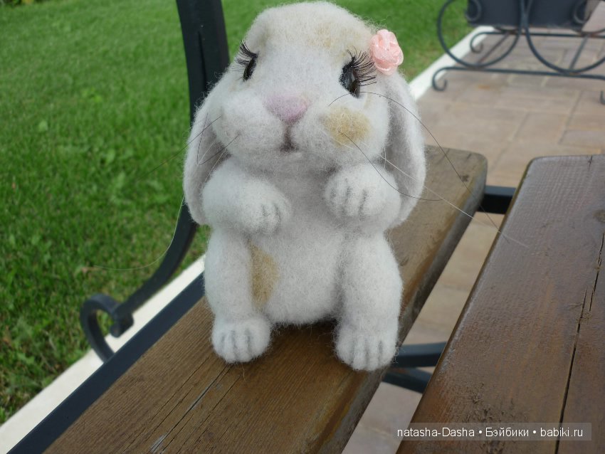 Заинька Стешенька. Валяние из шерсти (фото 7)