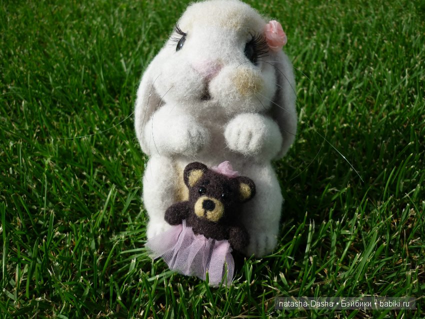 Заинька Стешенька. Валяние из шерсти (фото 2)