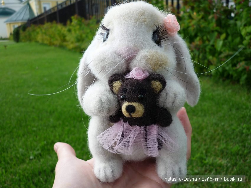 Заинька Стешенька. Валяние из шерсти (фото 3)