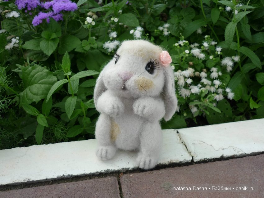 Заинька Стешенька. Валяние из шерсти (фото 8)