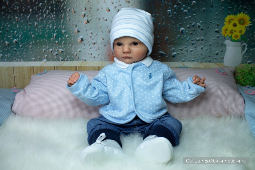 Realborn Asher awake. Куклы-реборн Галины Людвиг