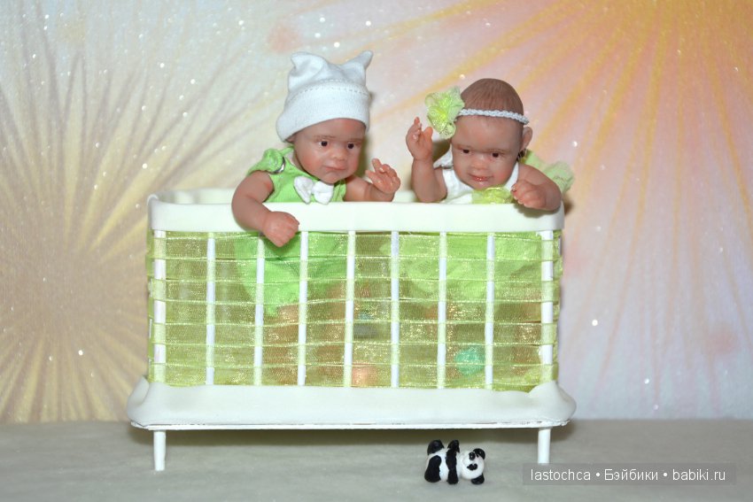 Двойняшки от Елены Ткаченко. Мини куклы (фото 6)