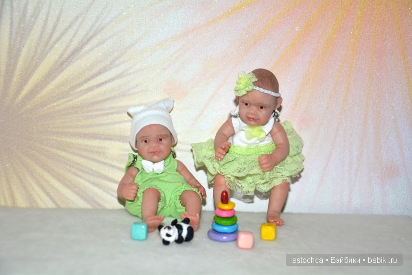 Двойняшки от Елены Ткаченко. Мини куклы