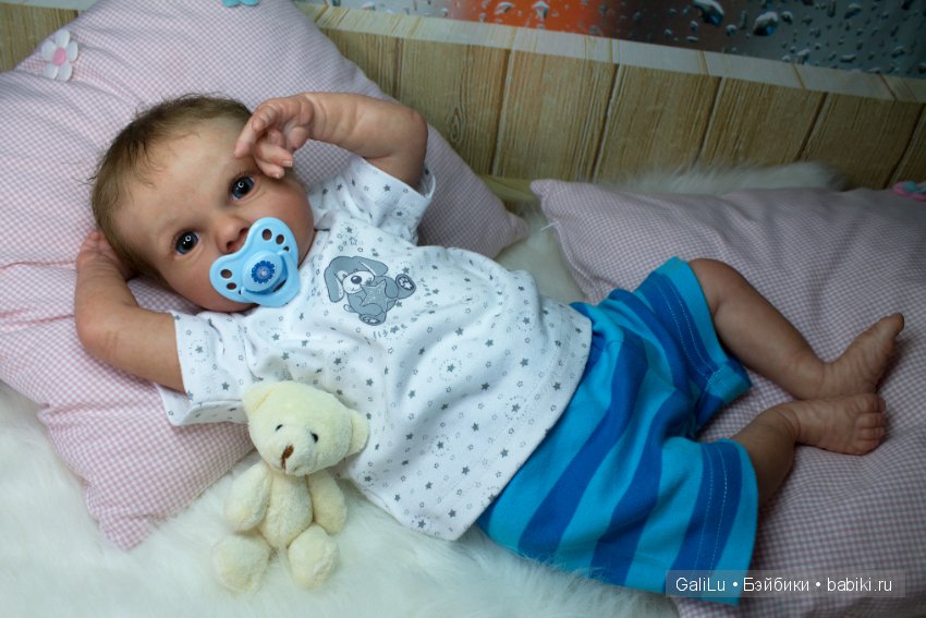 Realborn Asher awake. Куклы-реборн Галины Людвиг