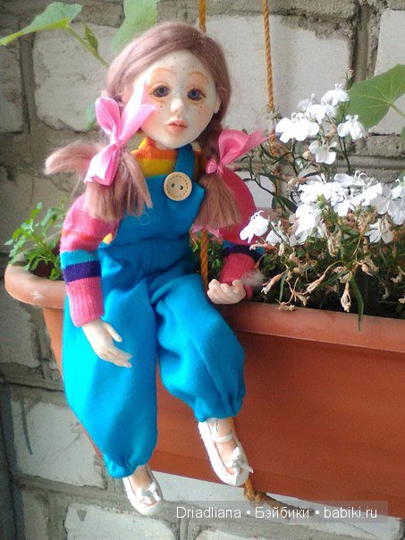 Аришка фантазерка. Авторская кукла ручной работы (фото 3)