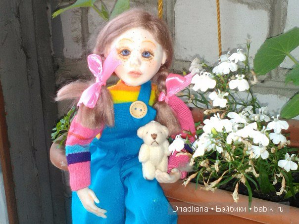 Аришка фантазерка. Авторская кукла ручной работы (фото 4)
