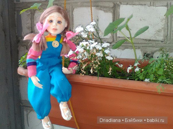 Аришка фантазерка. Авторская кукла ручной работы (фото 7)