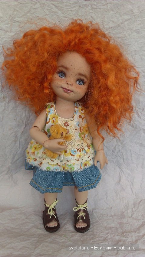 Нюша - Рыжее чудо - ООАК шарнирной куколки