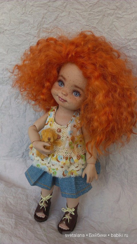 Нюша - Рыжее чудо - ООАК шарнирной куколки (фото 9)