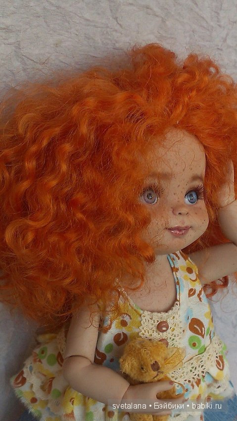 Нюша - Рыжее чудо - ООАК шарнирной куколки (фото 4)