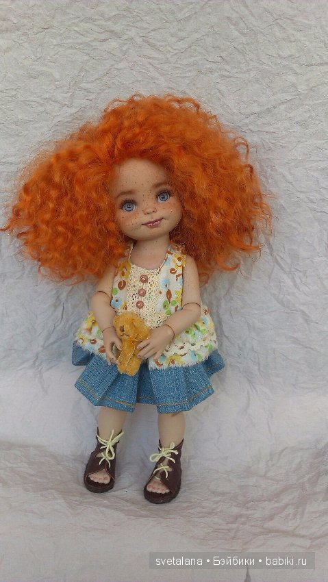Нюша - Рыжее чудо - ООАК шарнирной куколки (фото 10)