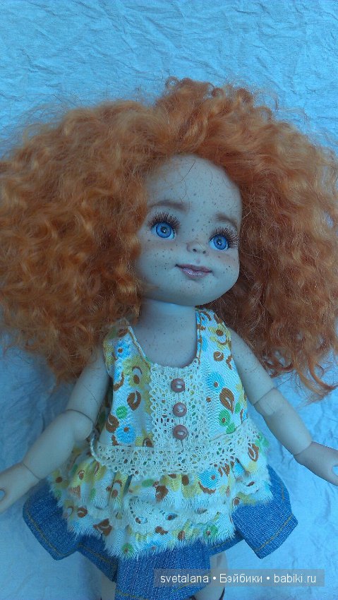 Нюша - Рыжее чудо - ООАК шарнирной куколки (фото 3)