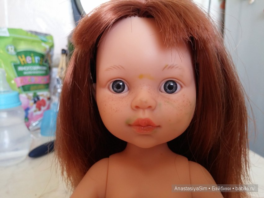 Частичная прошивка волос кукле от Паолы Рейна
