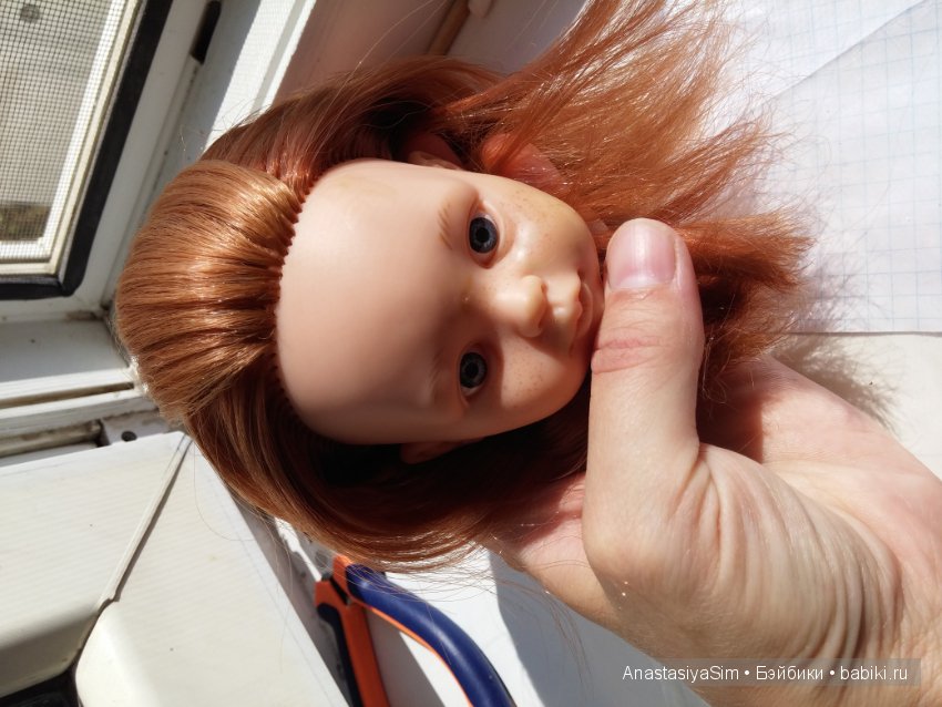 Частичная прошивка волос кукле от Паолы Рейна (фото 9)