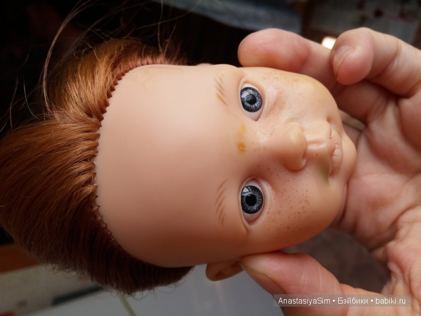 Частичная прошивка волос кукле от Паолы Рейна (фото 5)