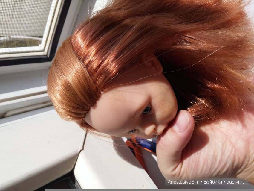 Частичная прошивка волос кукле от Паолы Рейна (фото 10)