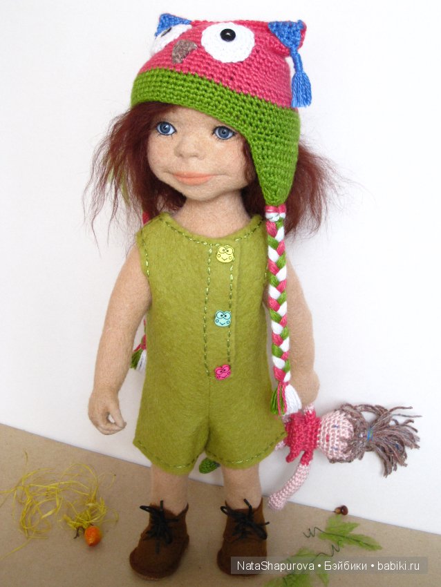 Куклы из шерсти. Девочка Николь
