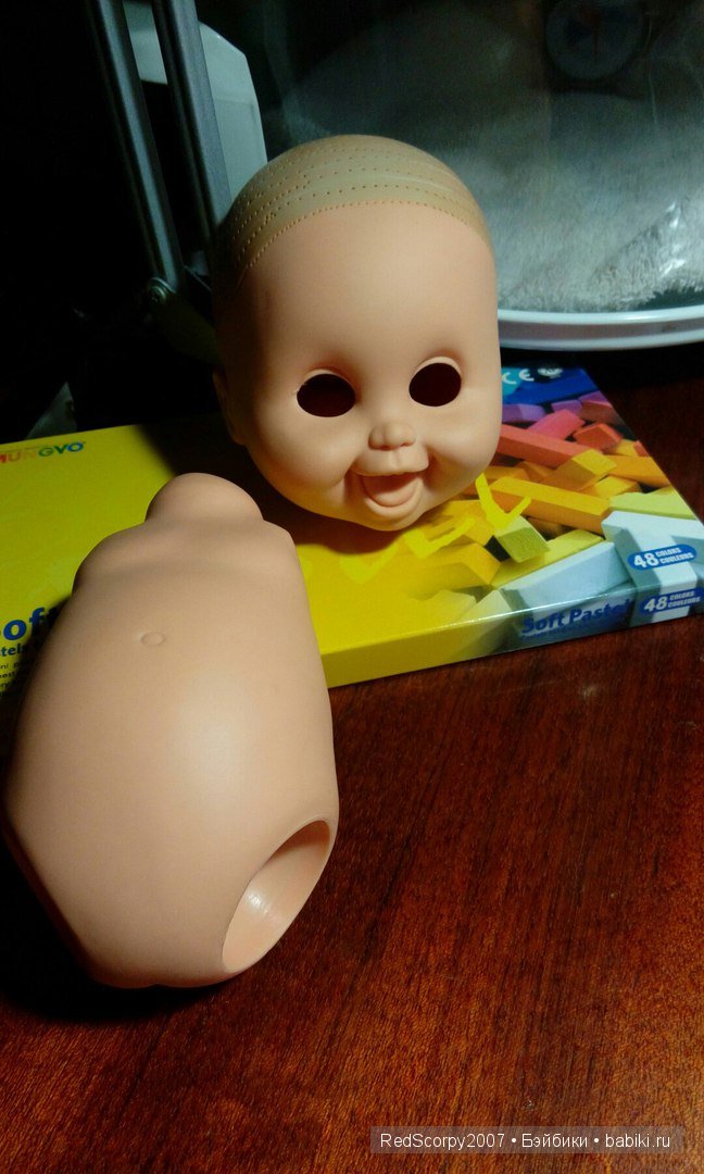 Моя переделка малышки baby face. ООАК, первая проба пера (фото 2)