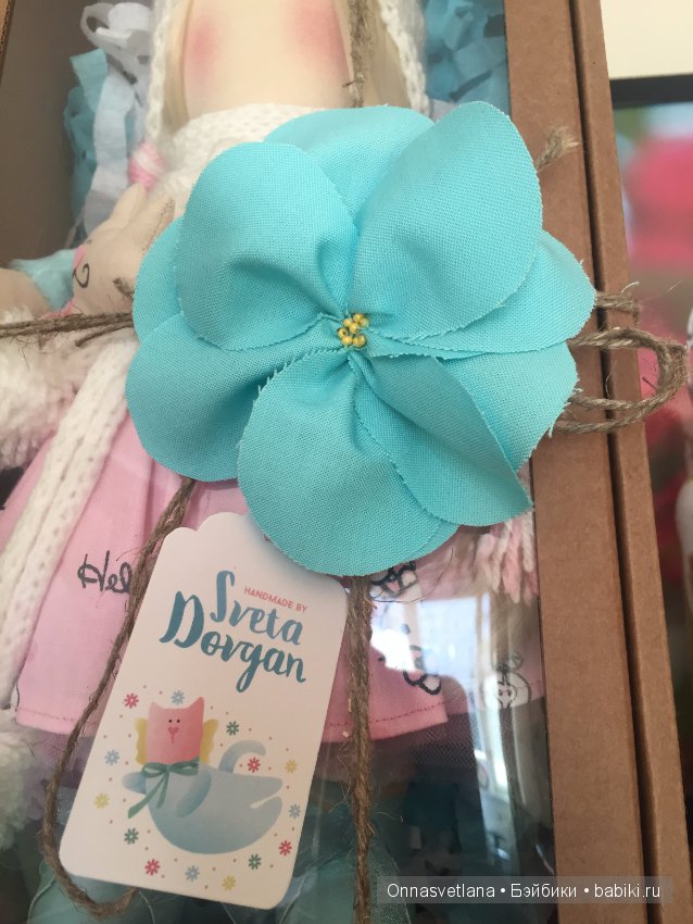 Интерьерная кукла из ткани ручной работы "Кетти" (фото 10)