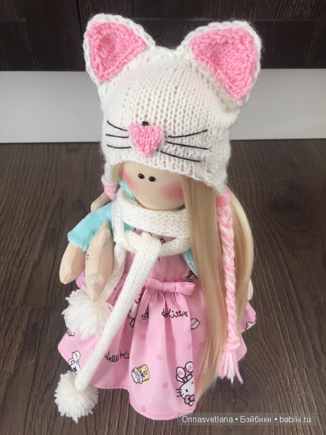 Интерьерная кукла из ткани ручной работы "Кетти"