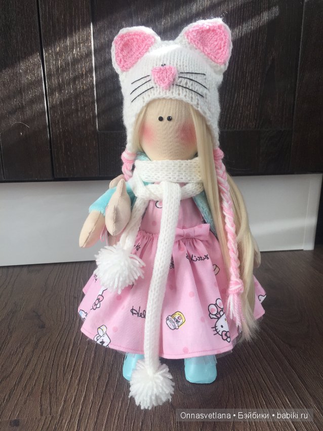 Интерьерная кукла из ткани ручной работы "Кетти" (фото 2)