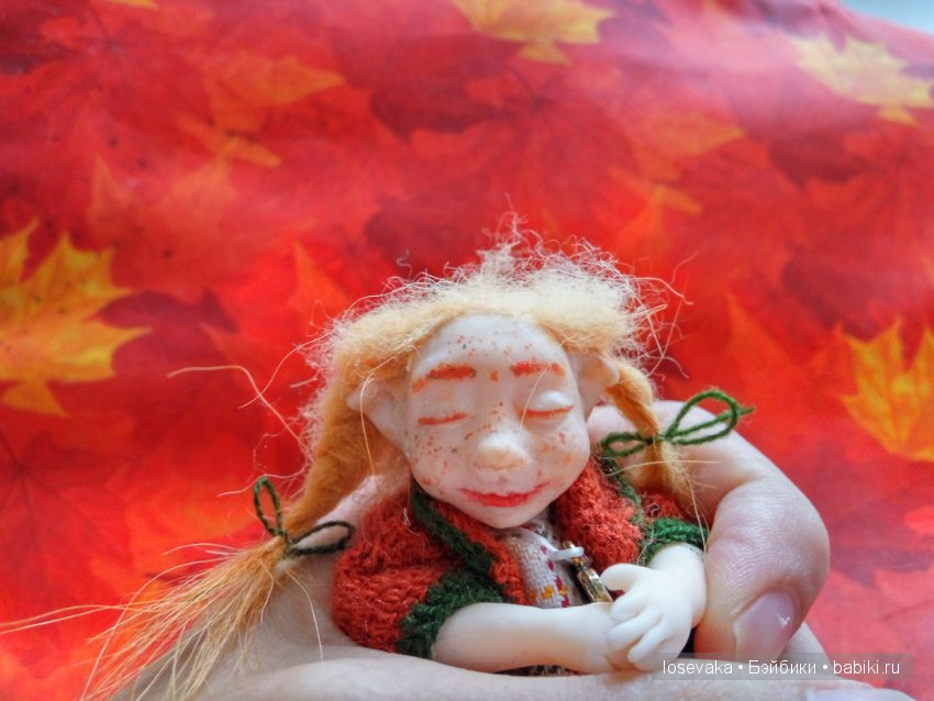 Лесная Соня. Шарнирная авторская кукла (фото 3)