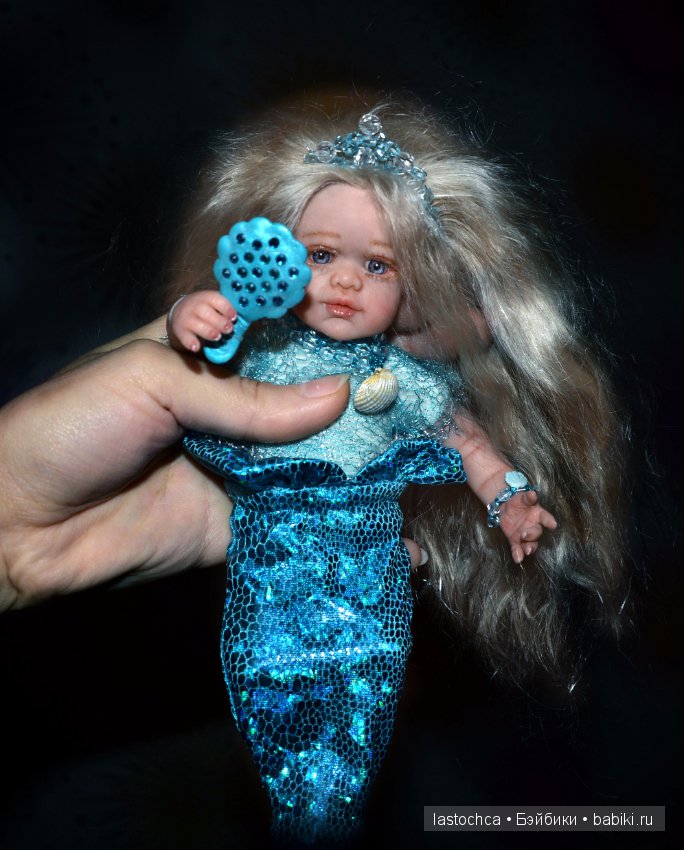 Авторские куклы Селена и Аврора - русалочки от Елены Ткаченко (фото 2)