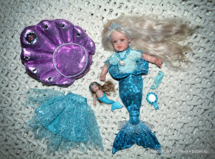 Авторские куклы Селена и Аврора - русалочки от Елены Ткаченко (фото 10)