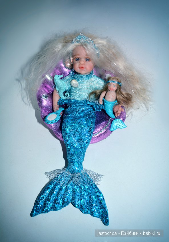 Авторские куклы Селена и Аврора - русалочки от Елены Ткаченко (фото 8)