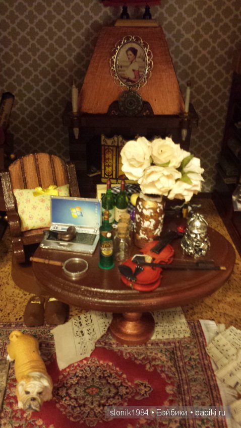 Кабинет Шерлока и портретная кукла Шерлока, ООАК (фото 2)