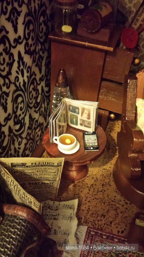 Кабинет Шерлока и портретная кукла Шерлока, ООАК (фото 5)