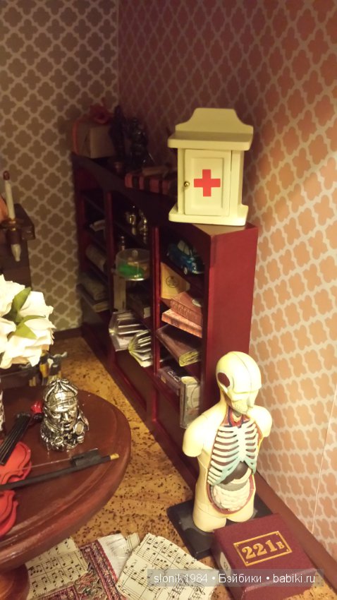 Кабинет Шерлока и портретная кукла Шерлока, ООАК (фото 6)