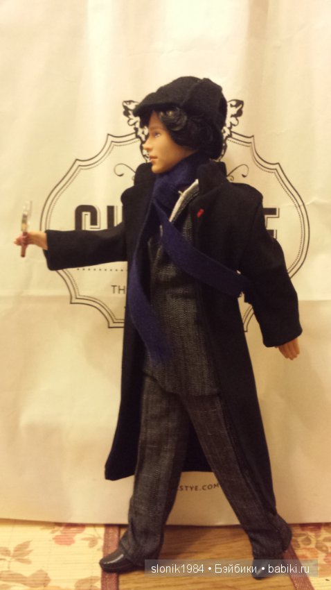 Кабинет Шерлока и портретная кукла Шерлока, ООАК