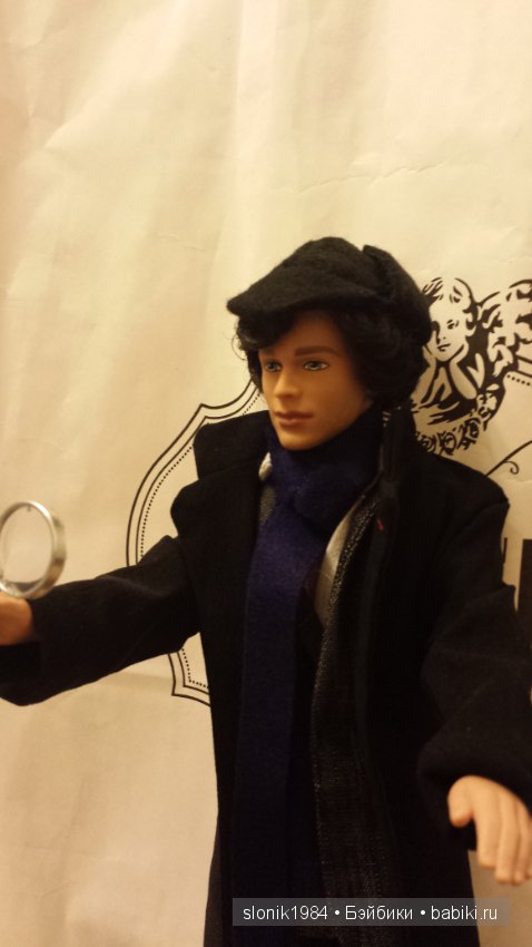 Кабинет Шерлока и портретная кукла Шерлока, ООАК