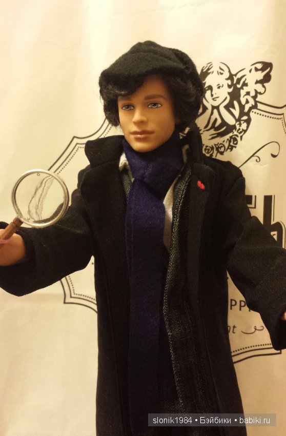 Кабинет Шерлока и портретная кукла Шерлока, ООАК