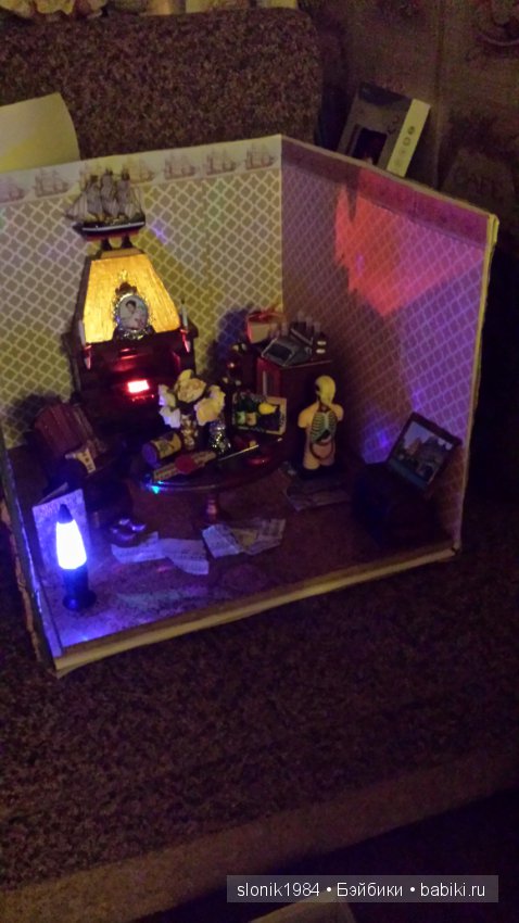 Кабинет Шерлока и портретная кукла Шерлока, ООАК