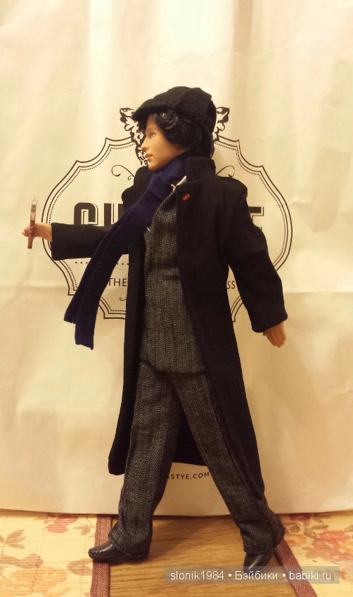 Кабинет Шерлока и портретная кукла Шерлока, ООАК