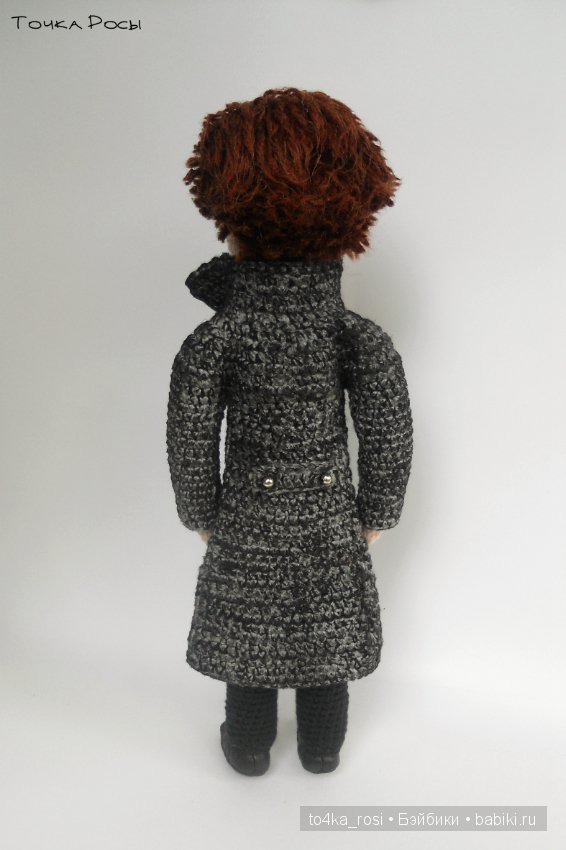 Шерлок. Вязаная кукла — Авторские вязаные куклы: интерьерные (фото 6)