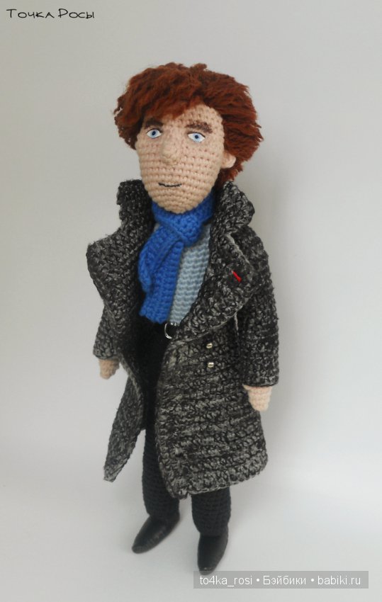 Шерлок. Вязаная кукла — Авторские вязаные куклы: интерьерные (фото 3)