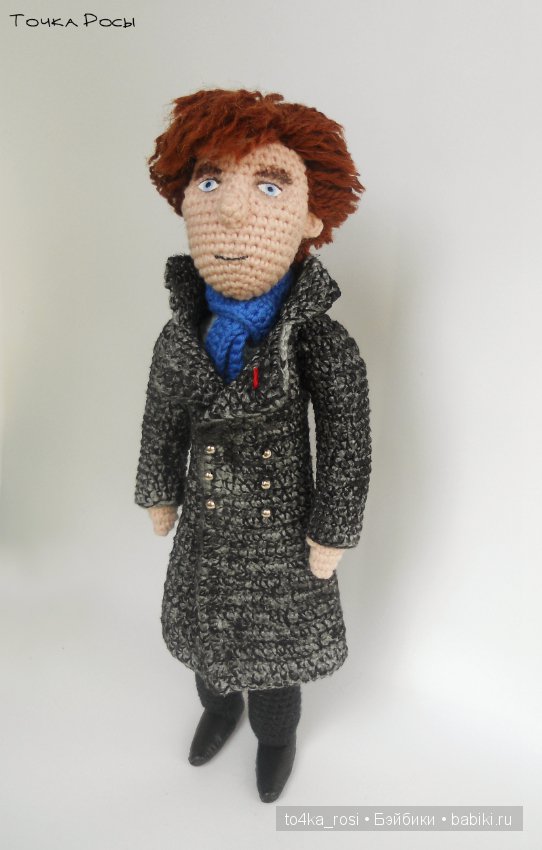 Шерлок. Вязаная кукла — Авторские вязаные куклы: интерьерные (фото 5)