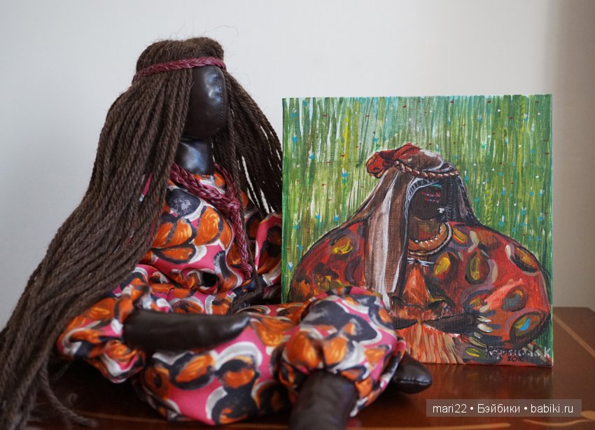 Интерьерные куколки из ткани Эйя и Чучи ручной работы