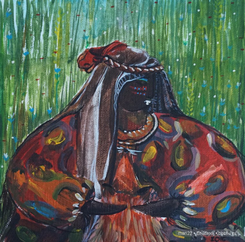 Интерьерные куколки из ткани Эйя и Чучи ручной работы