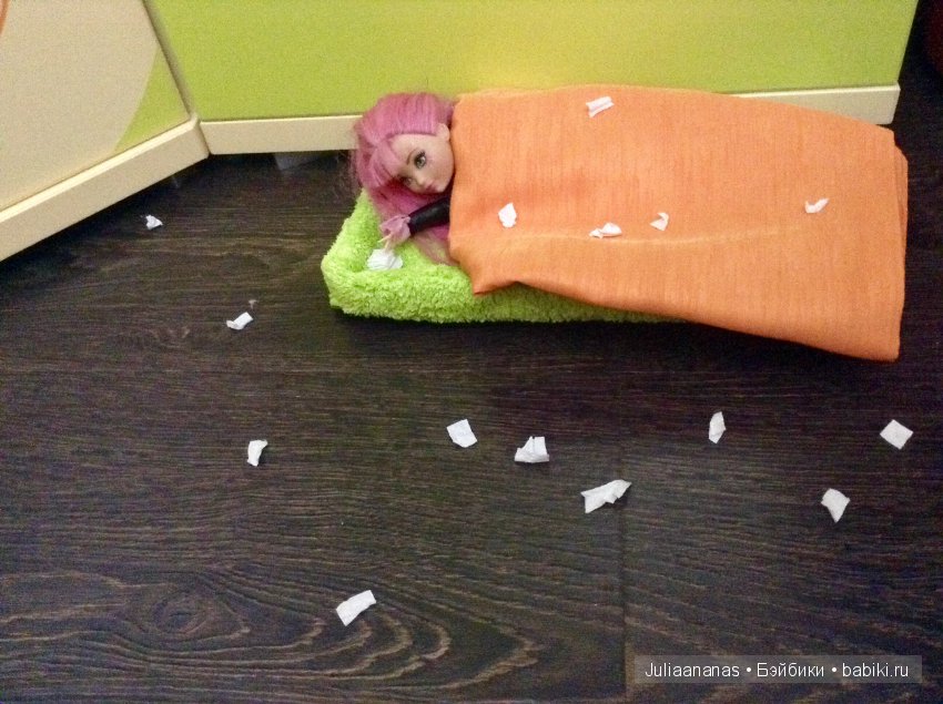 Куклы тоже болеют или как моя Малечка приболела