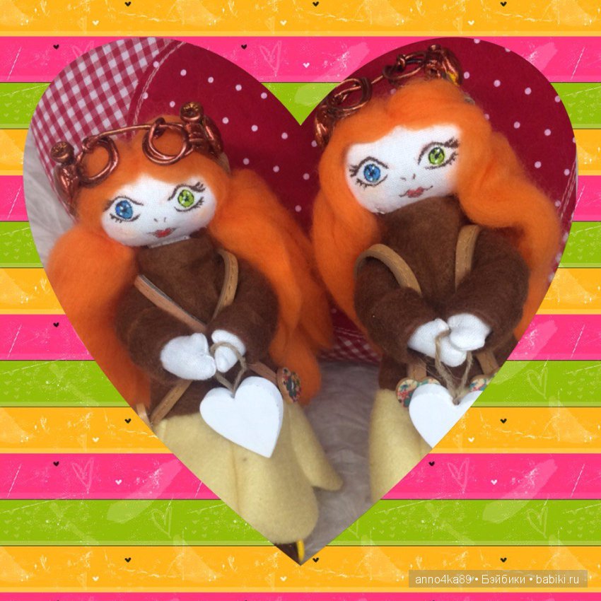 Продолжаю творить и придумывать новых куколок из ткани