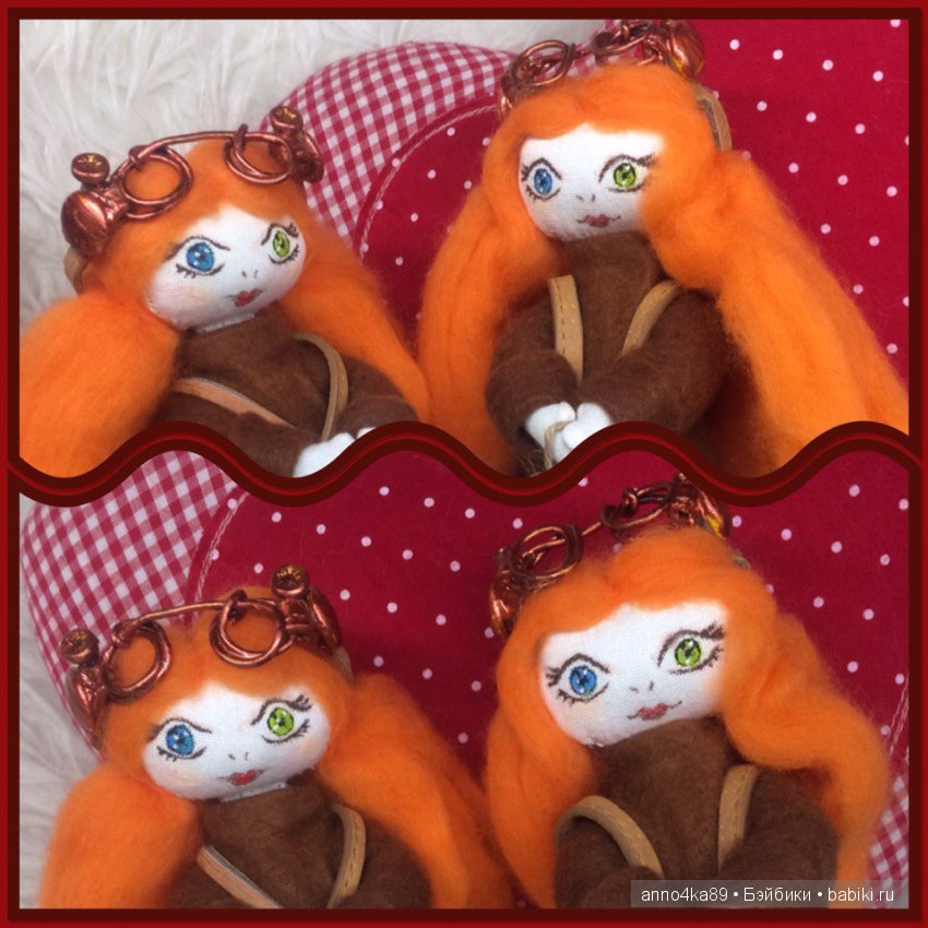 Продолжаю творить и придумывать новых куколок из ткани (фото 4)
